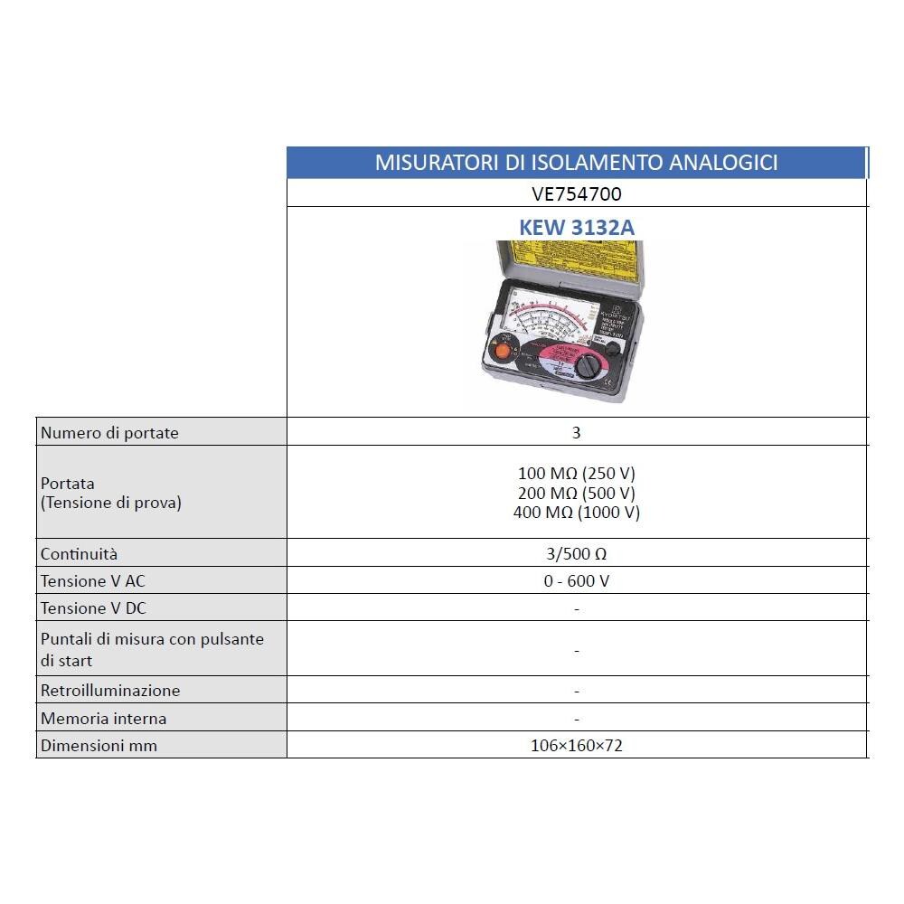 Misuratore Di Resistenza Kew 3132a Ve754700 - Foto 3