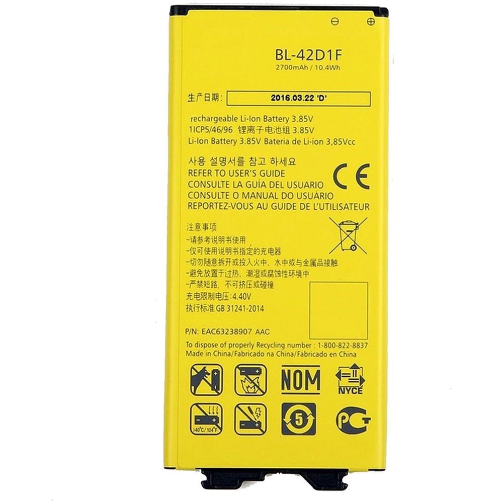 Batteria Originale Bl-42d1f Bl42d1f 2800mah Ricaricabile Litio Per G5 H850 / G5 H840 G5 Se Smart Edition - Foto 2