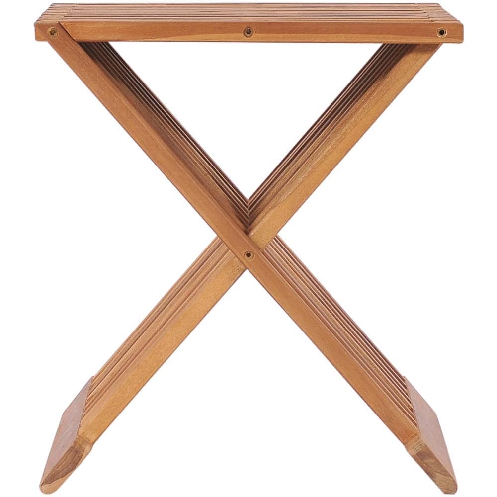 Sgabello Pieghevole 40x32x45 Cm In Legno Massello Di Teak - Foto 2