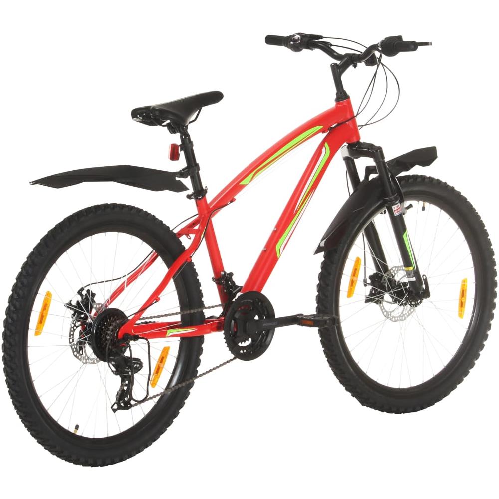 Mountain Bike 21 Speed 26"" Ruote 36 cm Rosso - Foto 2