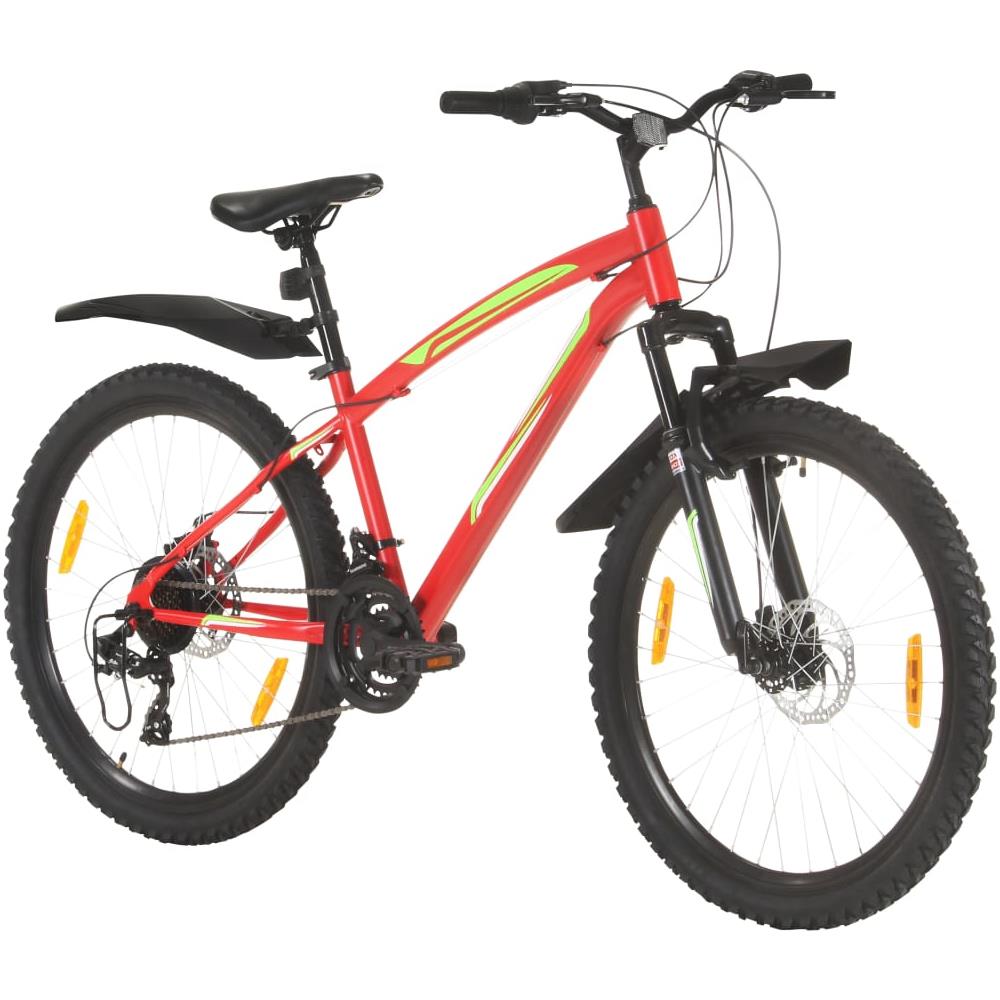 Mountain Bike 21 Speed 26"" Ruote 36 cm Rosso - Foto 3