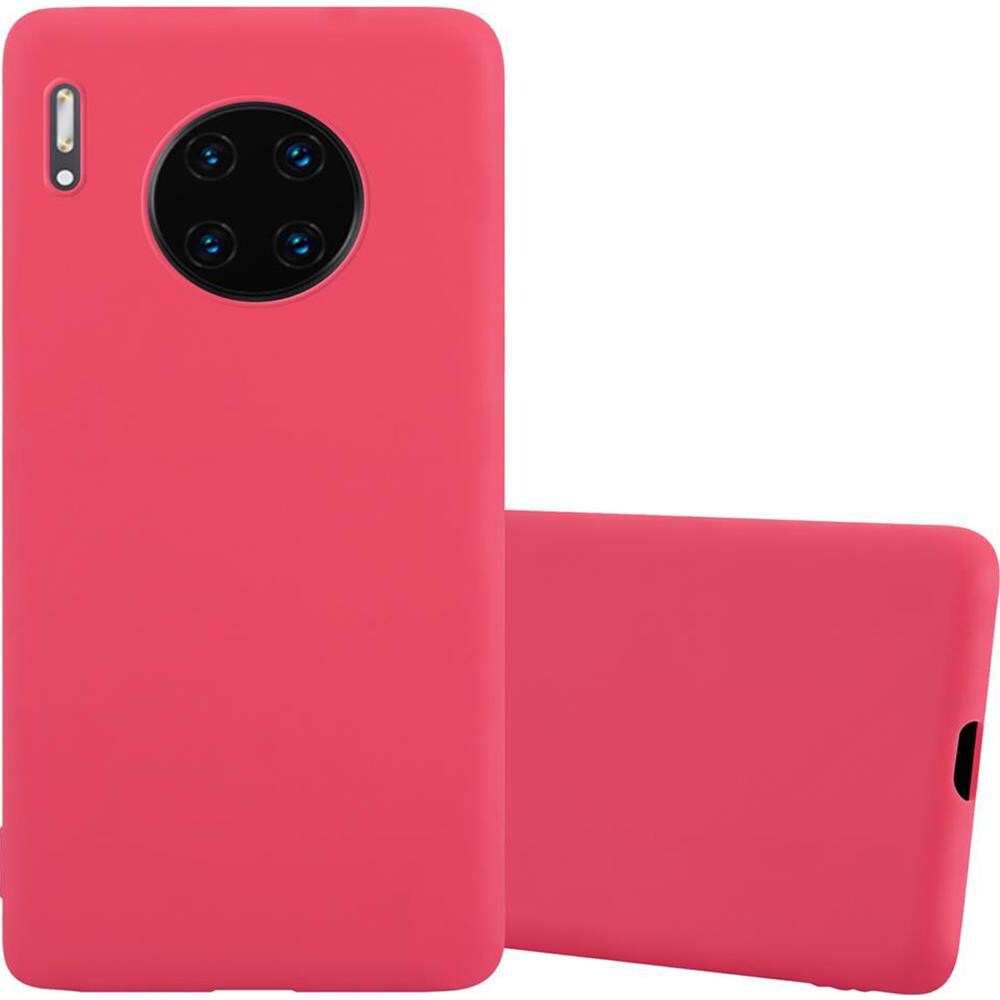 Custodia Compatibile Con Huawei Mate 30 Pro In Candy Rosso - Coperchio Protettivo In Silicone Tpu Flessibile - Foto 1