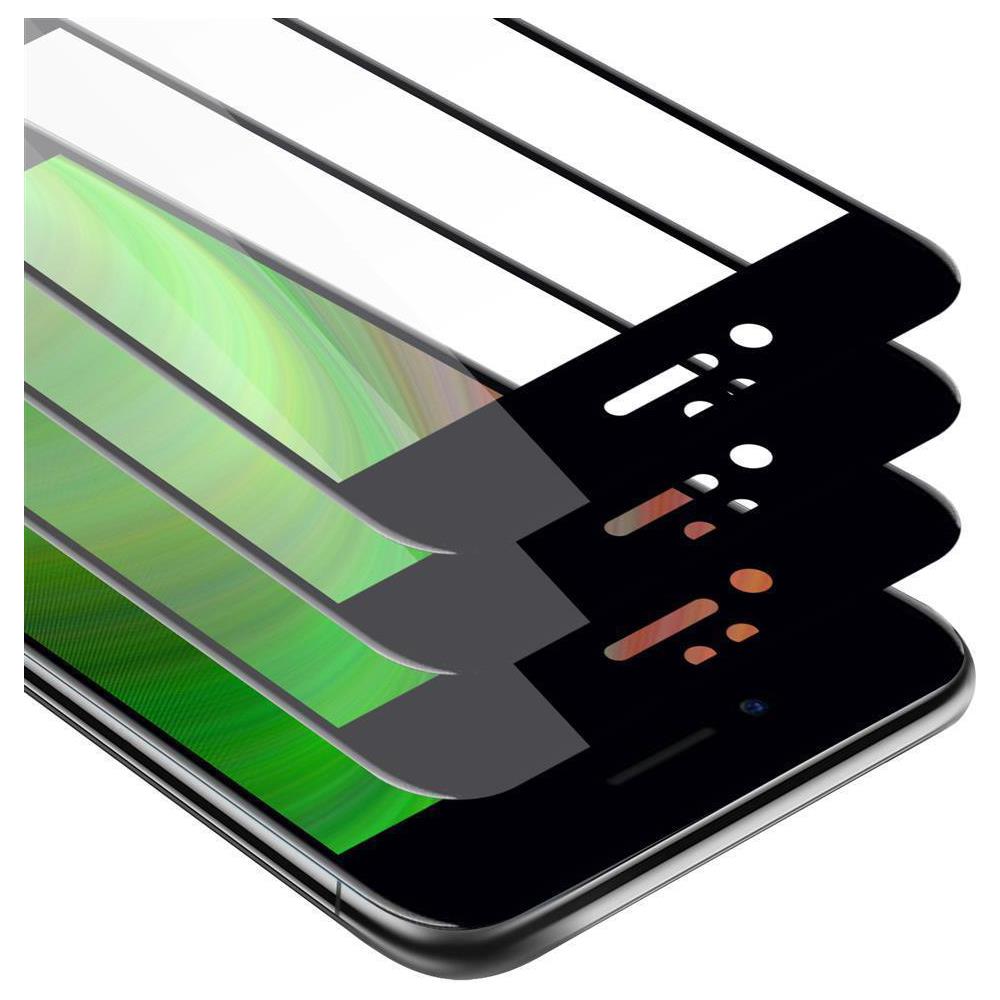 Cadorabo 3x Pellicola Armatura A Schermo Intero Compatibile Con Apple Iphone 7 / 7s / 8 / Se 2020 In Trasparente Con Nero - 3x Vetro Temperato (tempered) Di Protezione Del Display In Durezza 9h Con 3d Touch - Foto 1