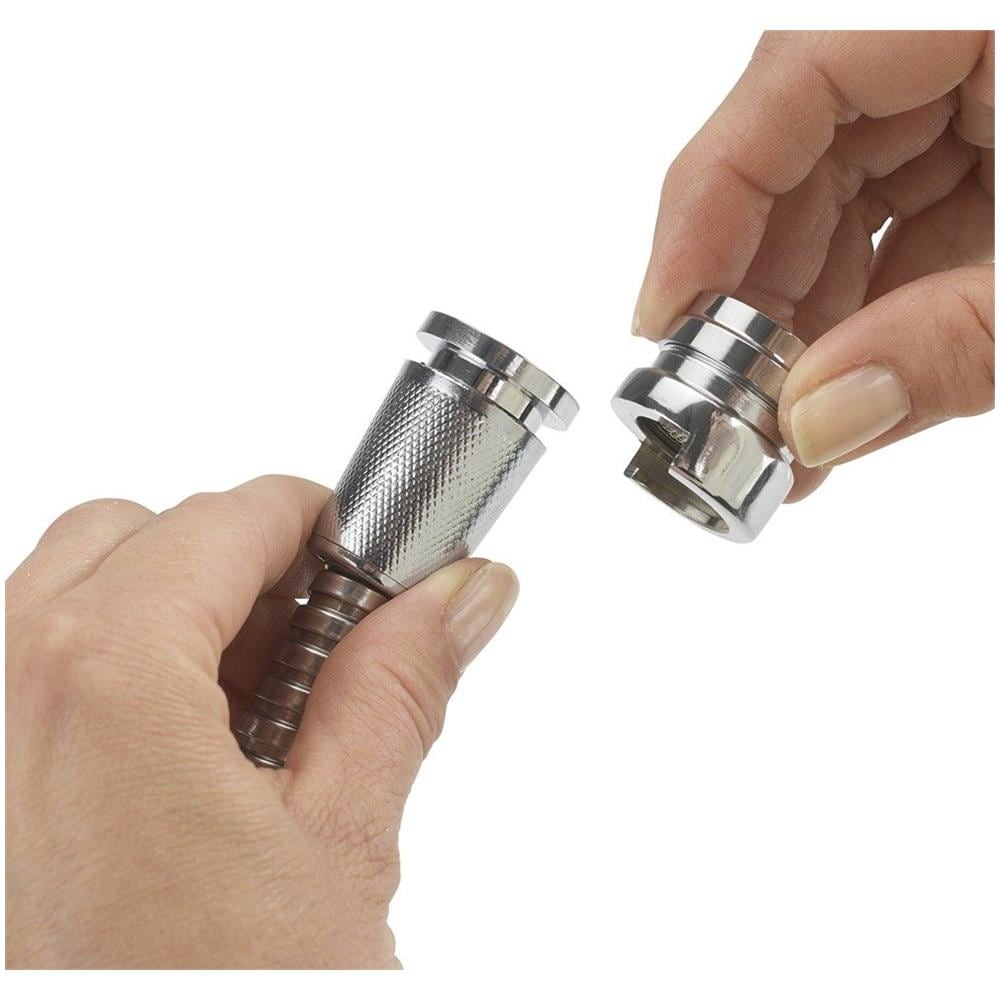 Cuffie Doccia Per Lavabo Batteria, Gadget Portatile In Acciaio Inox - Tubo 150 Cm, - Foto 2