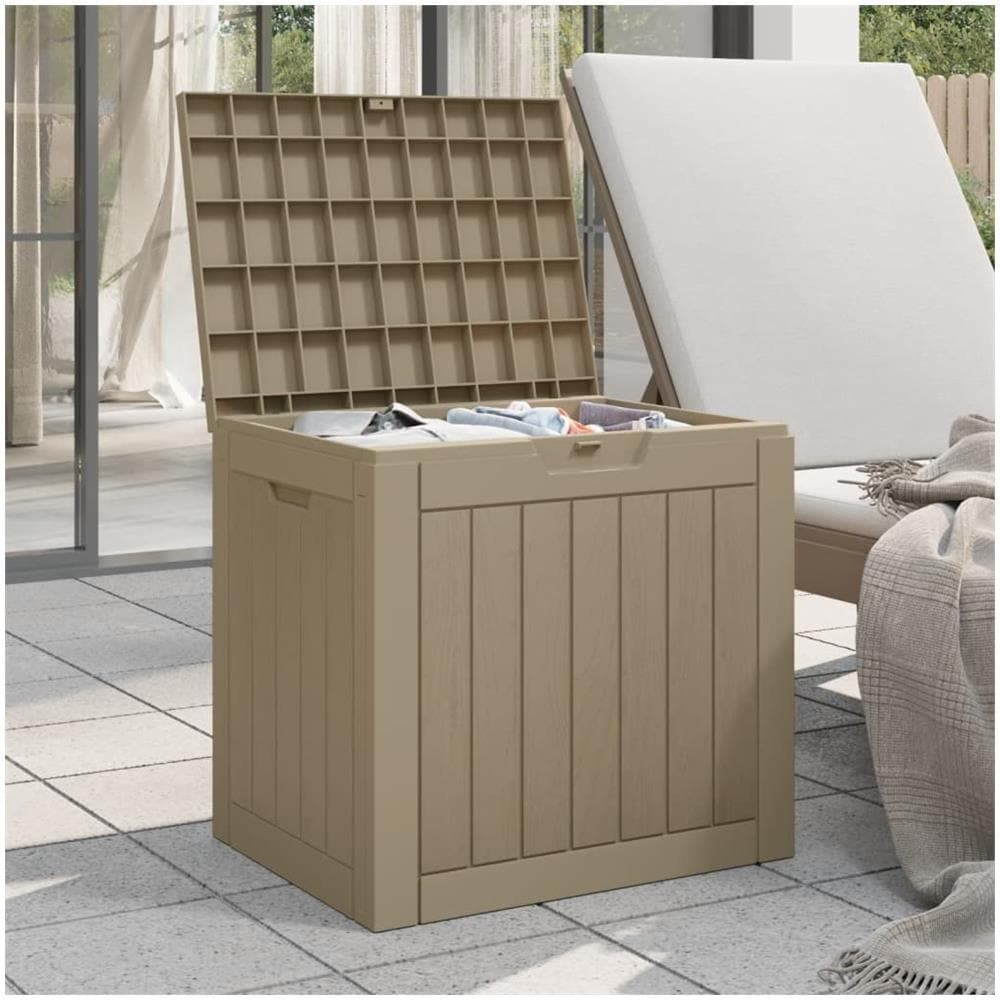 Contenitore Giardino Grigio 55,5x43x53 cm Polipropilene - Foto 3