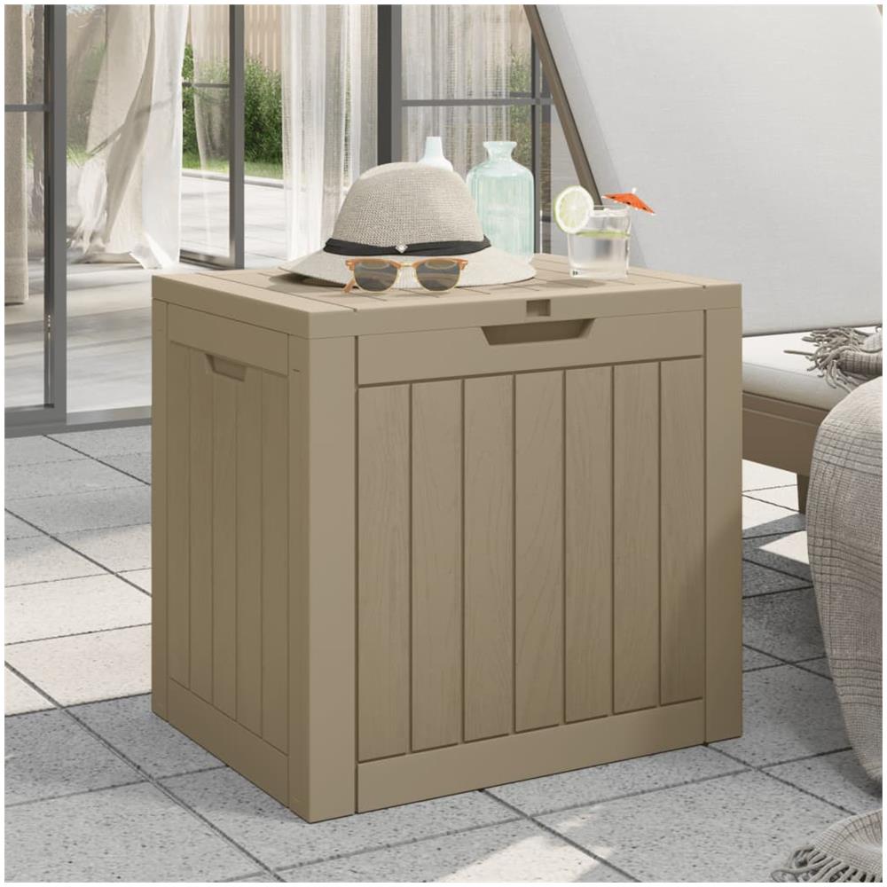 Contenitore Giardino Grigio 55,5x43x53 cm Polipropilene - Foto 1