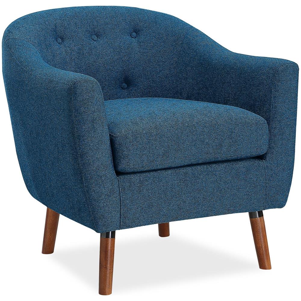 Brie Sedia Accento In Lino Blu - Foto 1