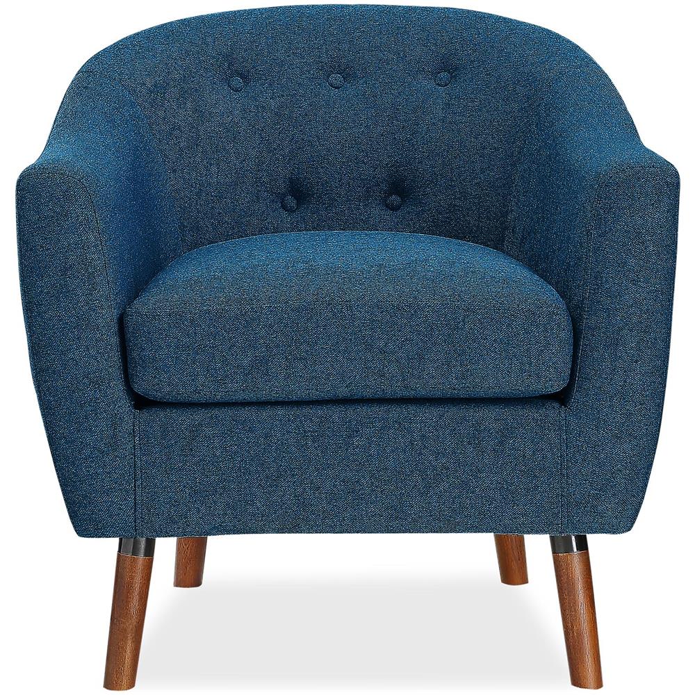 Brie Sedia Accento In Lino Blu - Foto 2