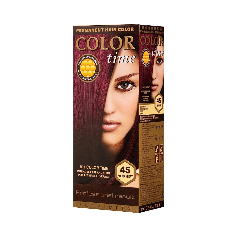 Tinta Per Capelli Nr. 45 Ciliegia ""color Time"" Pappa Reale E Vitamina C - Foto 1