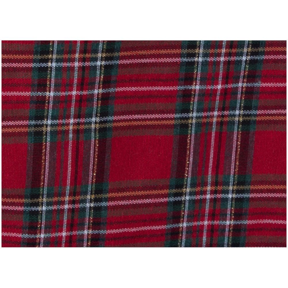 Tovaglia Cucina Soggiorno Misto Cotone Fantasia Tinto In Filo Tartan Con Lurex 140x320cm Tartan - Foto 5