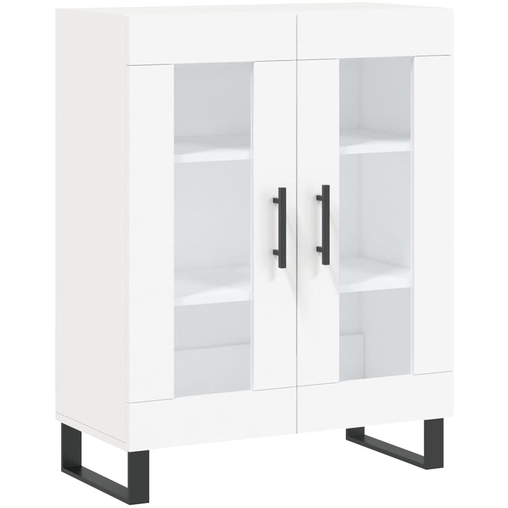 Credenza Bianca 69,5x34x90 Cm In Legno Multistrato - Foto 2
