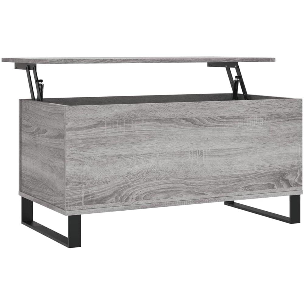 Tavolino Salotto Grigio Sonoma 90x44,5x45 Cm Legno Multistrato - Foto 2