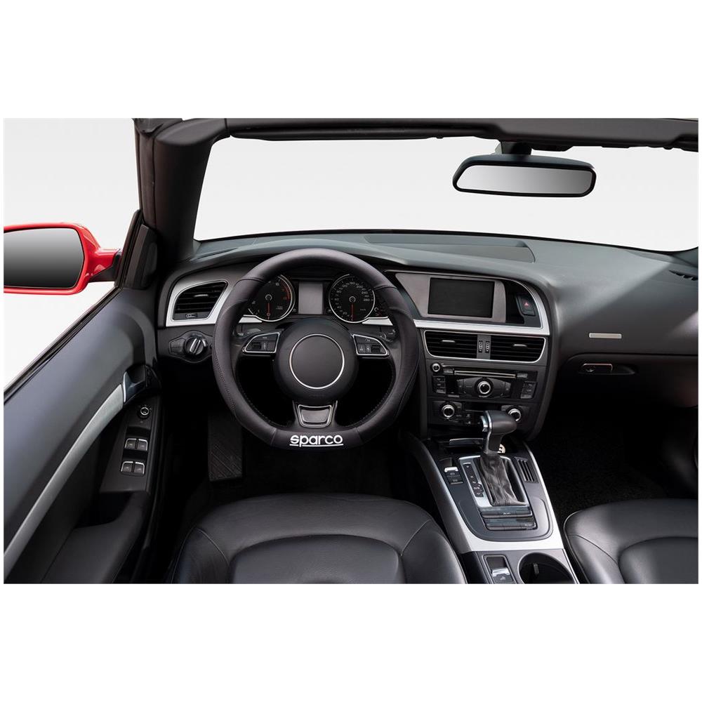 Coprivolante Per Auto Nero In Pvc Con Presa Comoda E Facile Da Installare - Foto 3