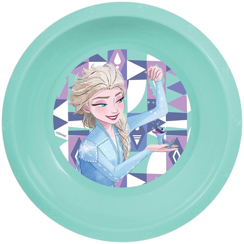 Disney Ciotola Azzurra Per Bambini In Plastica Frozen Resistente Agli Urti Accidentali E Riutilizzabile - Foto 1