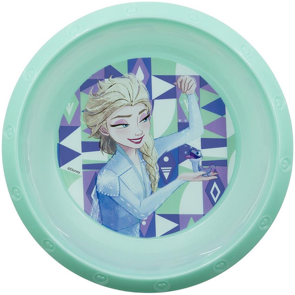 Disney Ciotola Azzurra Per Bambini In Plastica Frozen Resistente Agli Urti Accidentali E Riutilizzabile - Foto 3