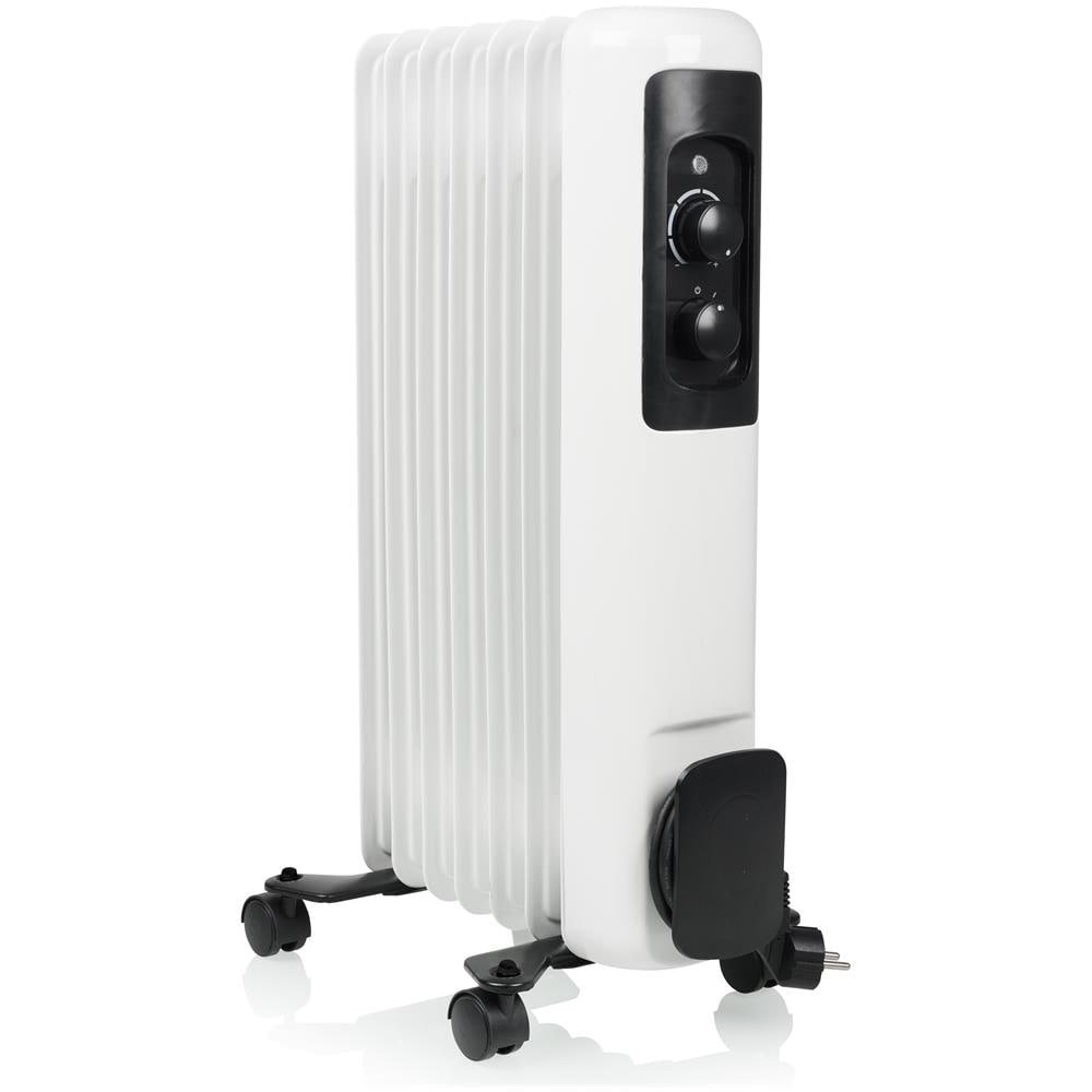 KA-5177 Stufetta elettrica Interno Nero, Bianco 1500 W Riscaldatore ambiente elettrico a olio - Foto 1