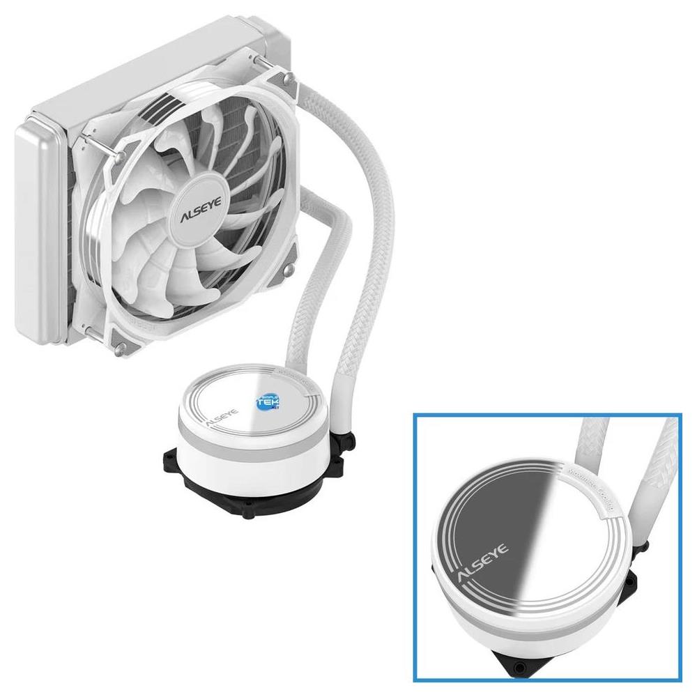 Dissipatore CPU a Liquido Max 120 per Socket 775/115x / 1366/2011/2066/1200 e Socket FM1/AM2/AM2+ /AM3/AM4 - Foto 5