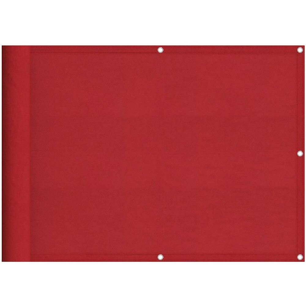 Paravento da Balcone Rosso 75x800 cm 100% Poliestere Oxford - Foto 1