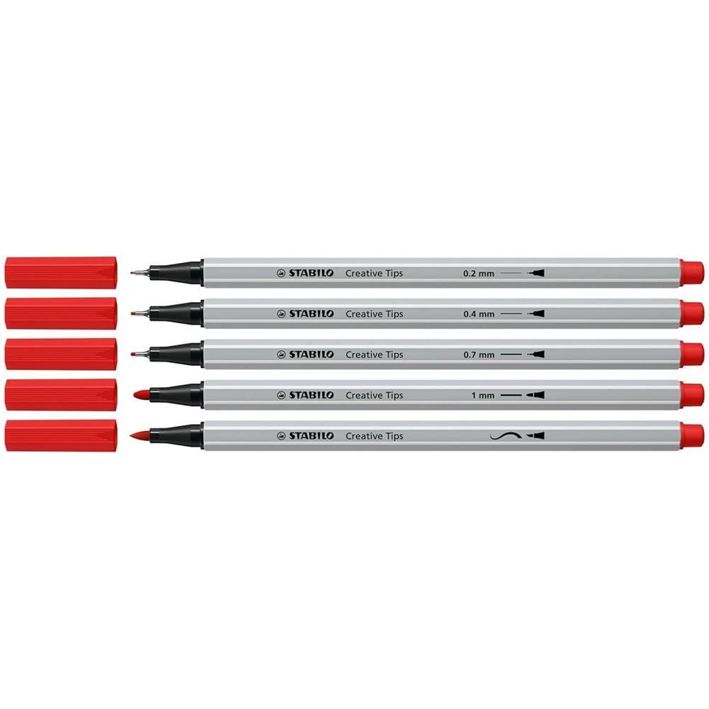 Creative Tips - Set di punte multiple - ARTY - Scatola in Metallo da 30 - CLASSIC - 6 colori assortiti - Foto 2