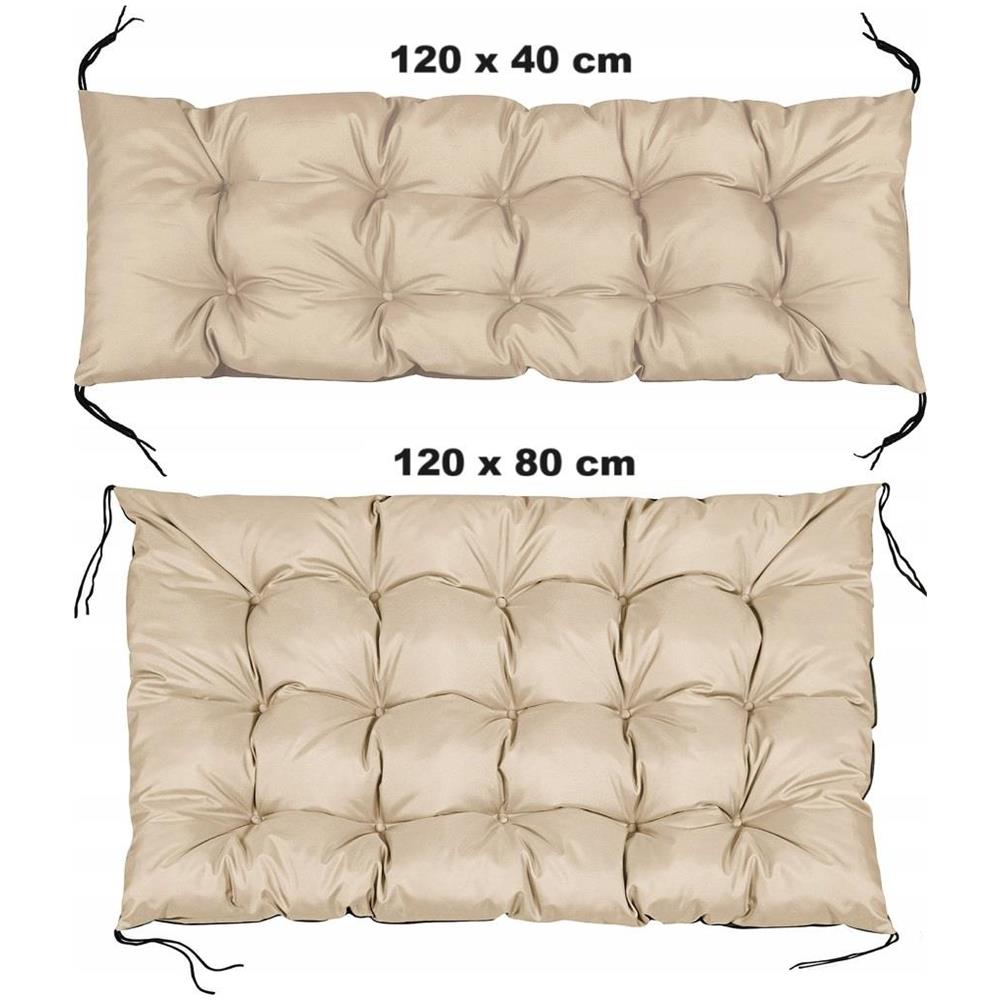 Cuscini da giardino AIO FACTORY 120x80 cm impermeabili beige pallet - Foto 5