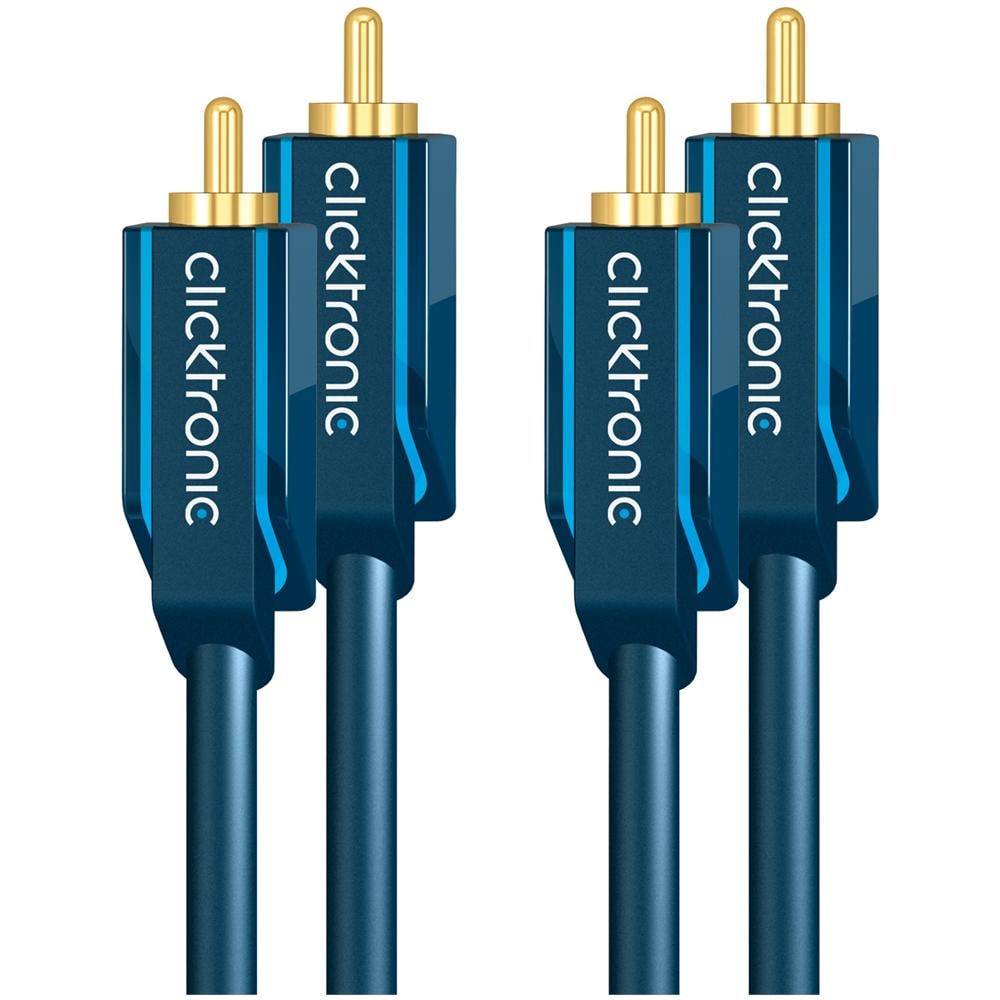 ICOC CLC-2R-010 - Cavo audio coassiale 2 x RCA / 2 x RCA alta qualità 1 m - Foto 1