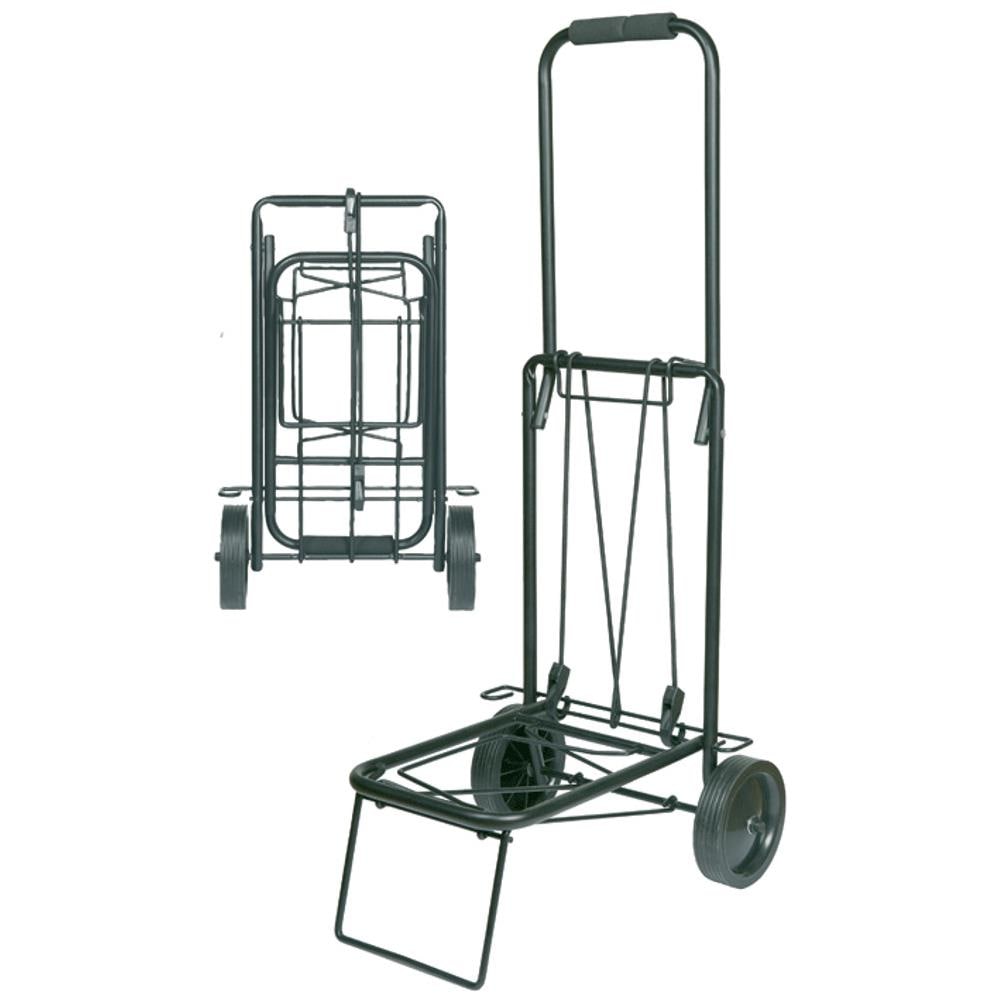Carrello acciaio portabagagli portata max 45kg con fune elastica 36X24XH 94 - Foto 6