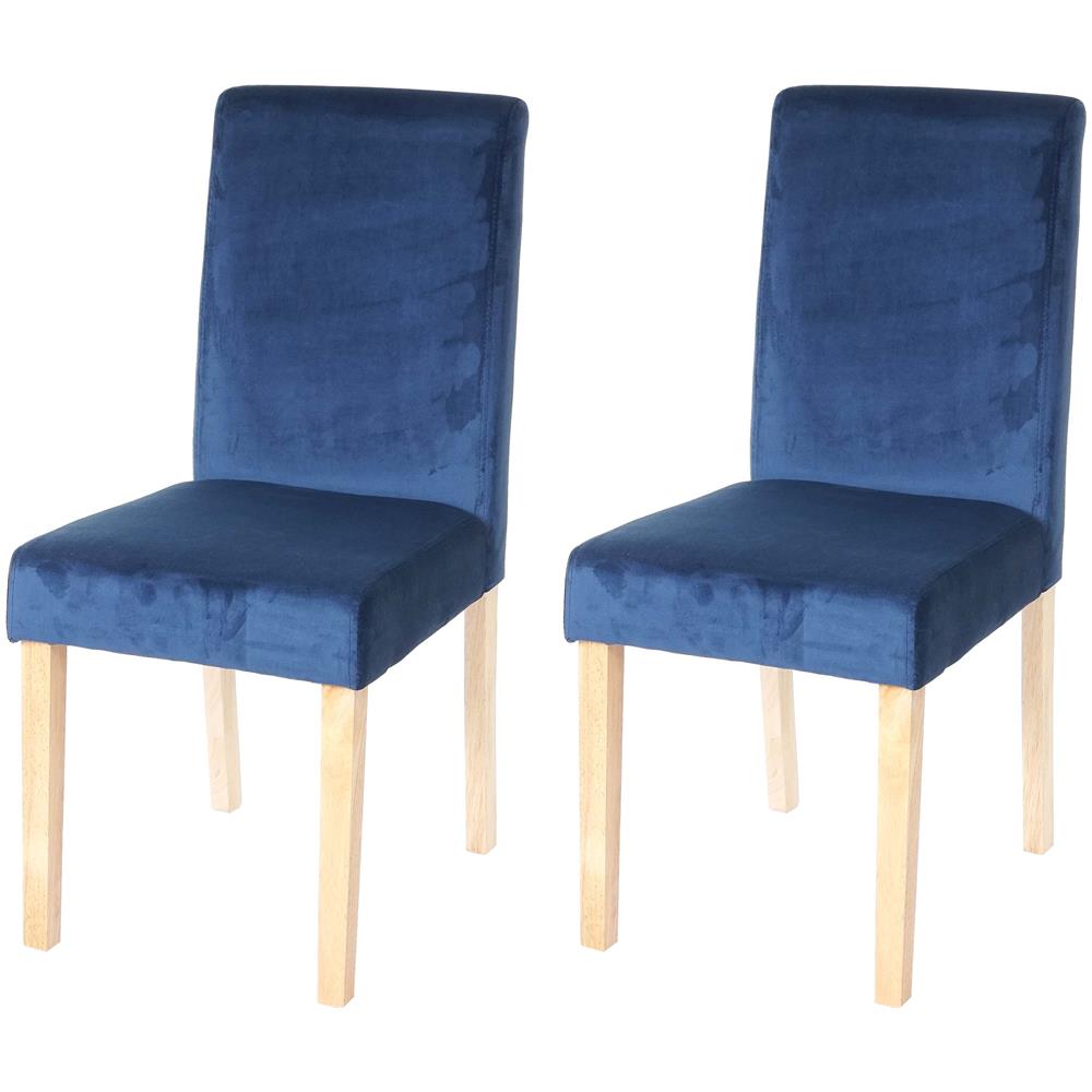 Mendler Set 2x Sedie Littau Velluto Per Sala Da Pranzo Set 2x sedie Littau velluto per sala da pranzo 43x56x90cm