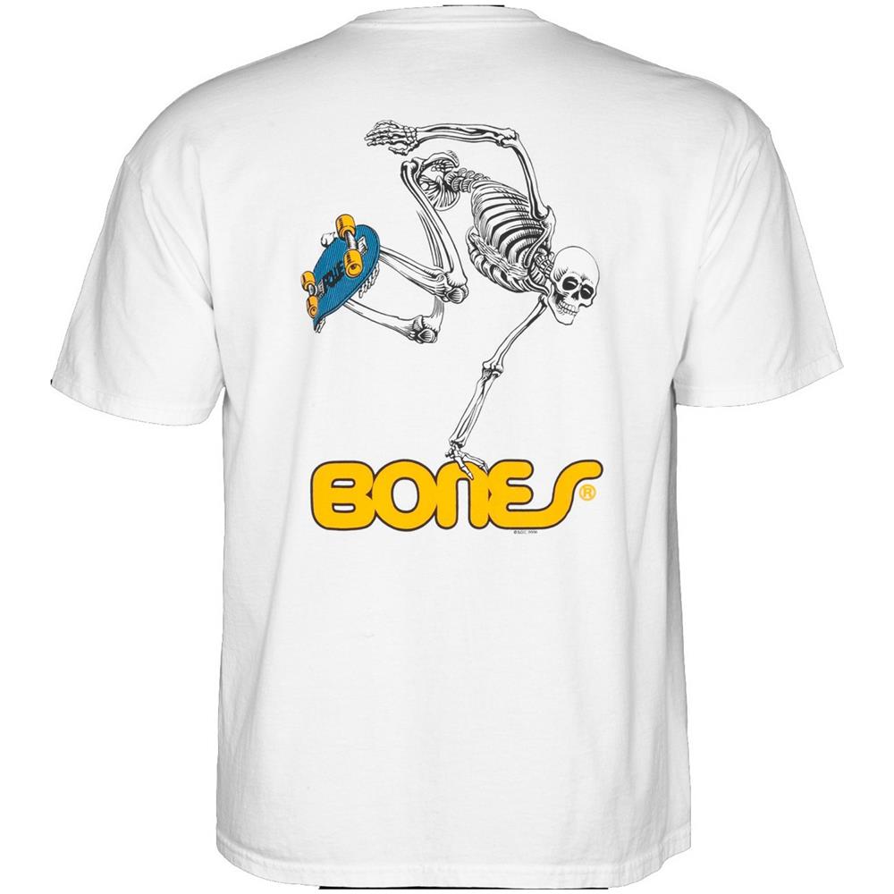 T-shirt Skateboard Skeleton Bianco (s, Bianco) - Foto 3