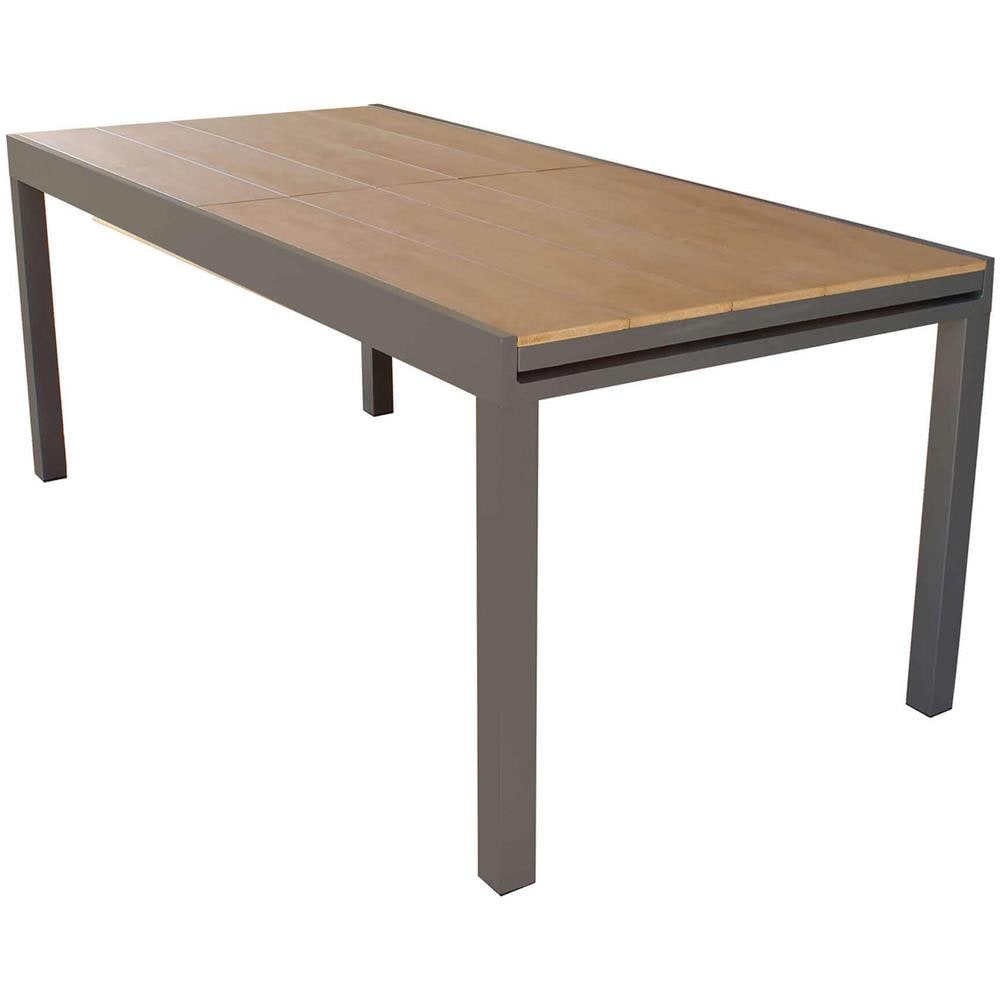 Viduus - Set Tavolo In Alluminio E Polywood Cm 160/240 X 95 X 75 H Con 4 Poltrone Viduus - Foto 2