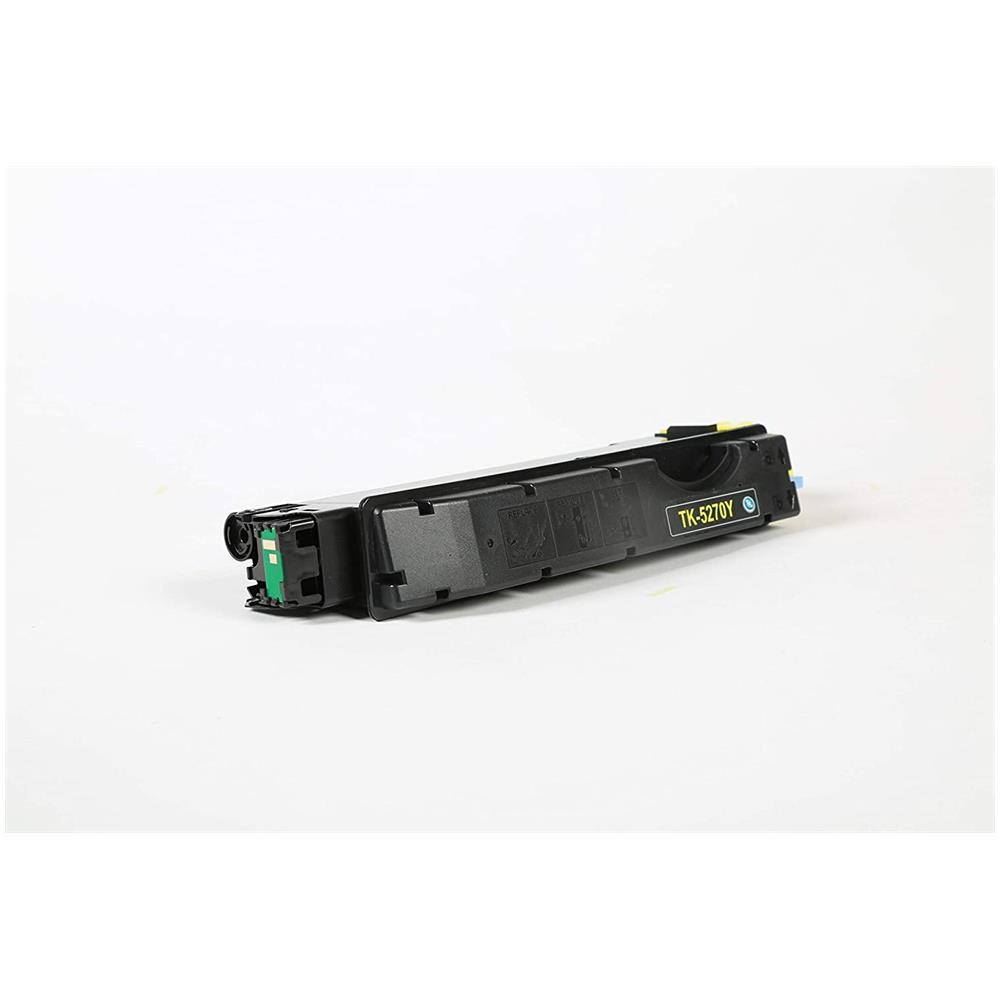 TONER COMPATIBILE -  Kyocera Tk-5270y Giallo 1t02tvanl0 Per Ecosys M6230cidn, Ecosys M6630cidn, Ecosys P6230cdn Fornito Di Intelligent Chip Capacità 6000 Copie Made In Italy - Foto 2