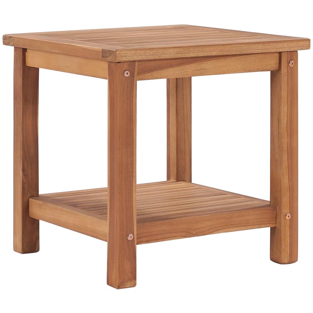 Tavolino Da Caffè 45x45x45 Cm In Legno Massello Di Teak - Foto 1