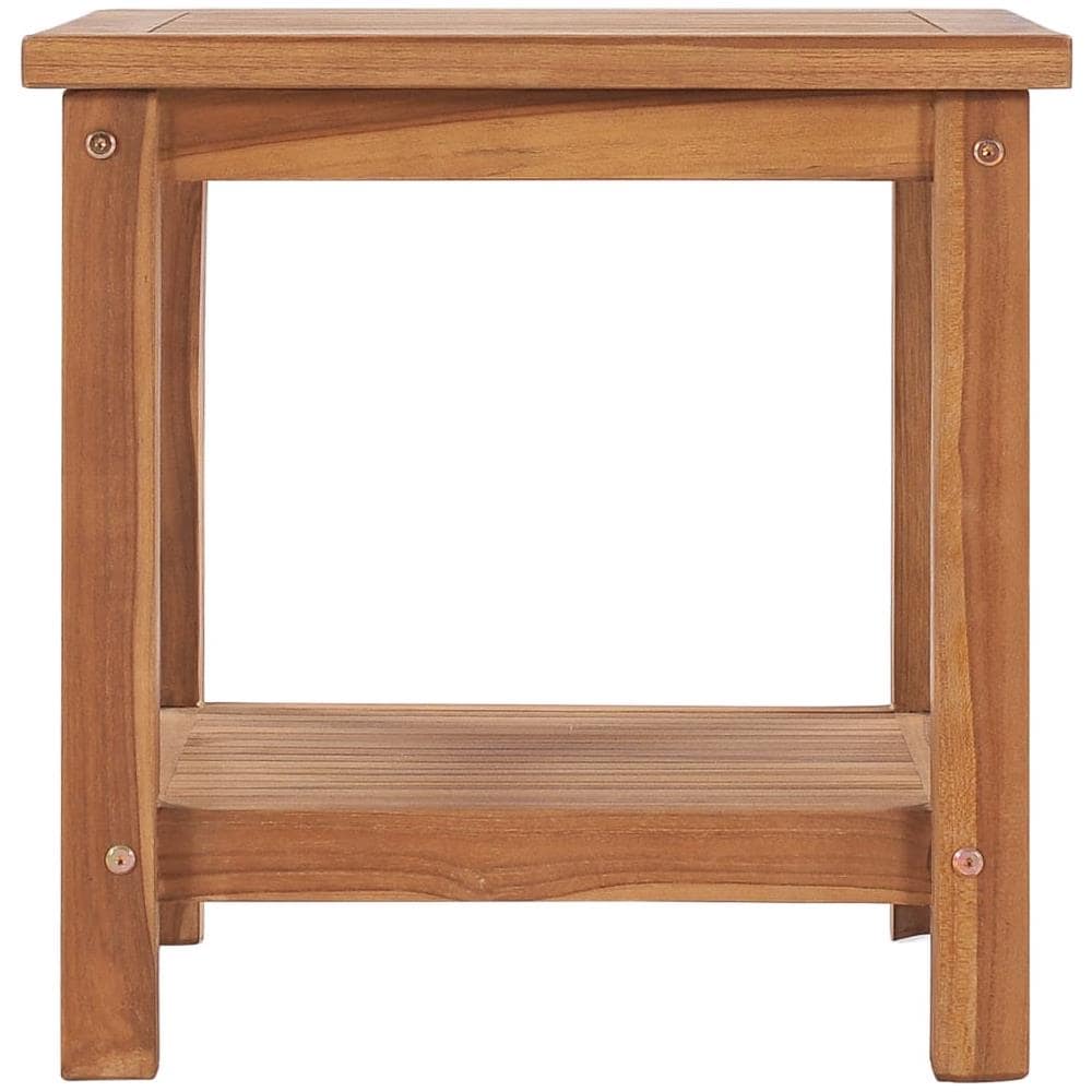 Tavolino Da Caffè 45x45x45 Cm In Legno Massello Di Teak - Foto 2