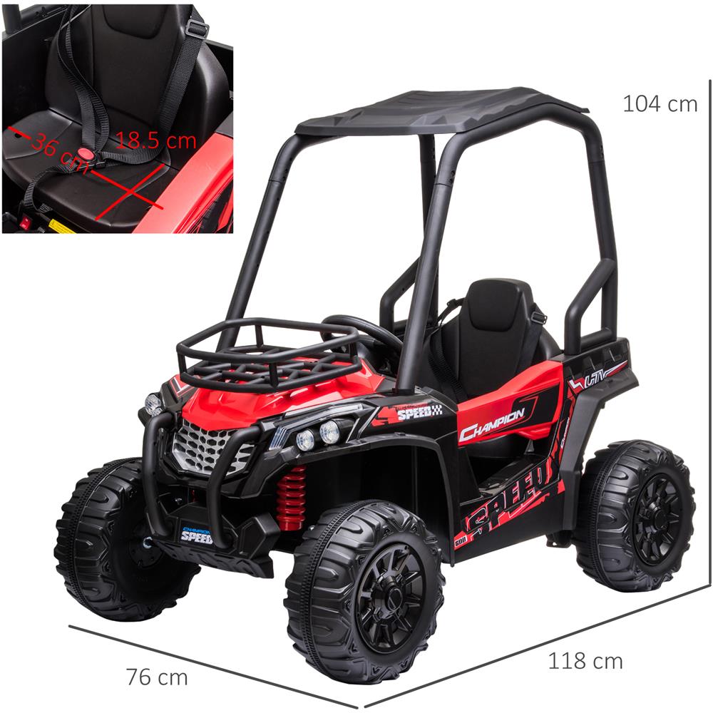 Macchina Elettrica Per Bambini 3-8 Anni Quad Elettrico Mini Rosso E Nero - Foto 3