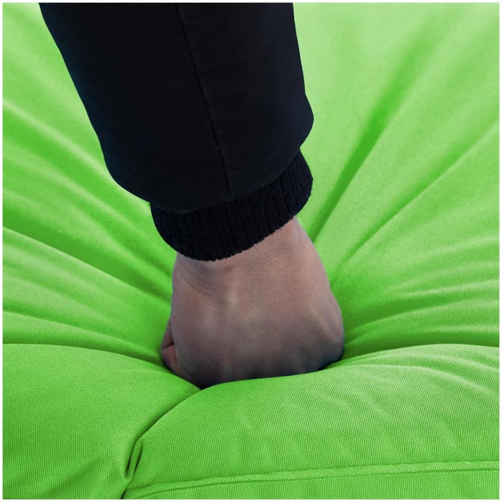 Lettino Prendisole Pieghevole in Tessuto Oxford Verde - Foto 2