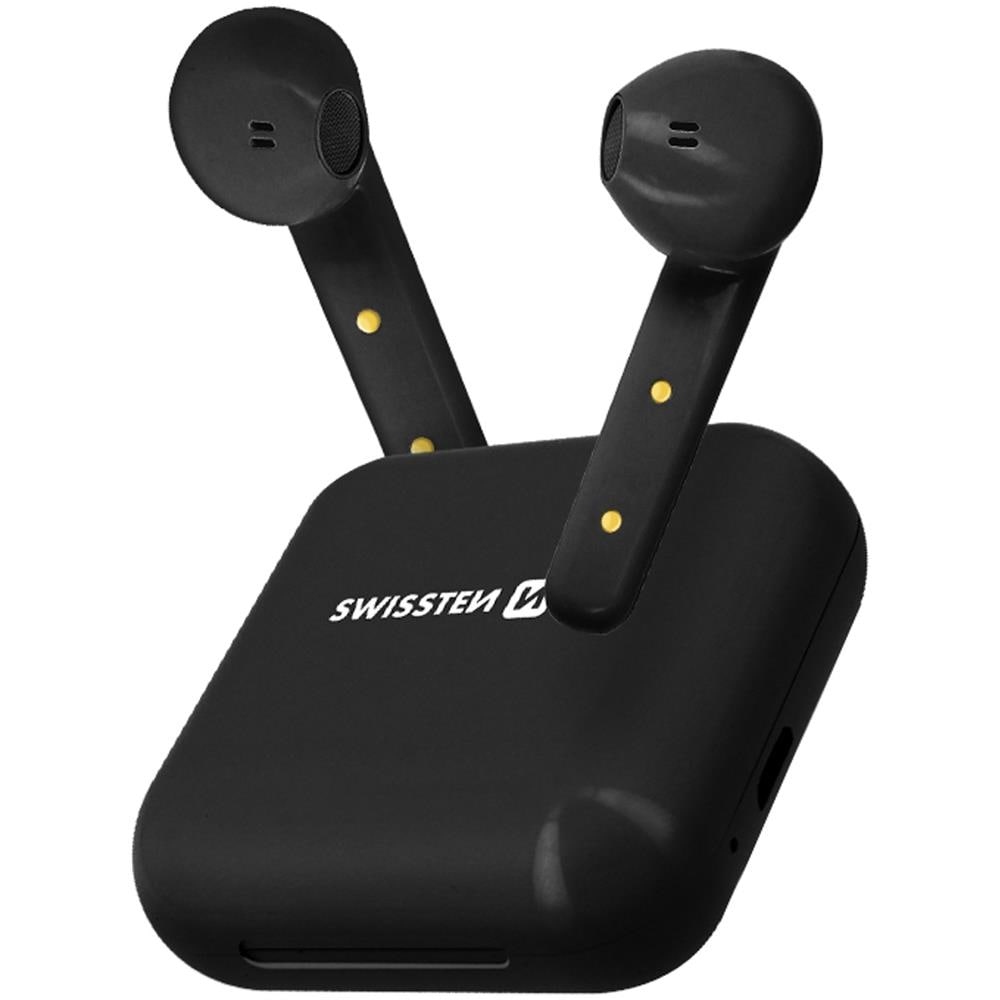 Auricolari Wireless Bluetooth Tws Custodia Di Ricarica Flypods Swissten Neri - Foto 1