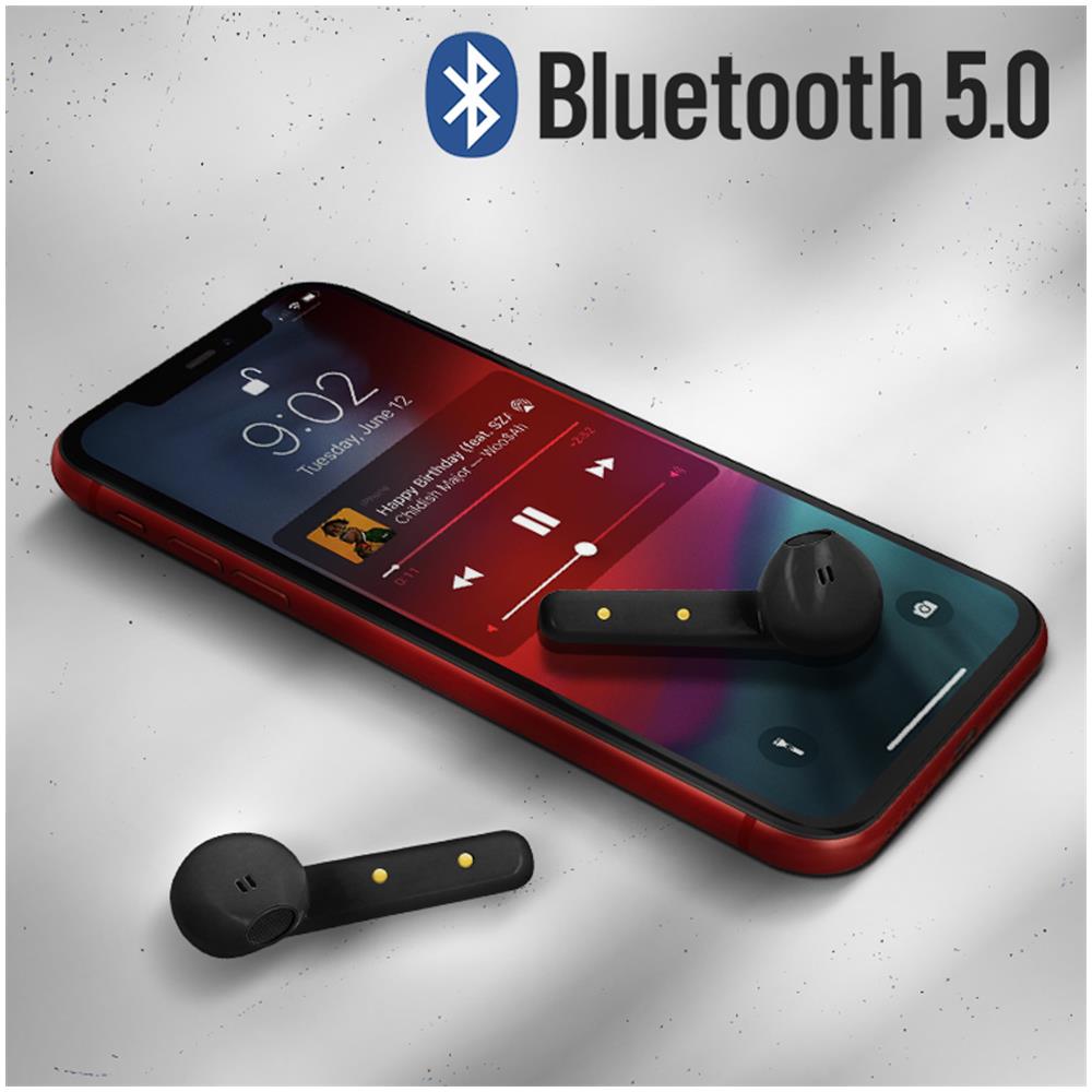 Auricolari Wireless Bluetooth Tws Custodia Di Ricarica Flypods Swissten Neri - Foto 5