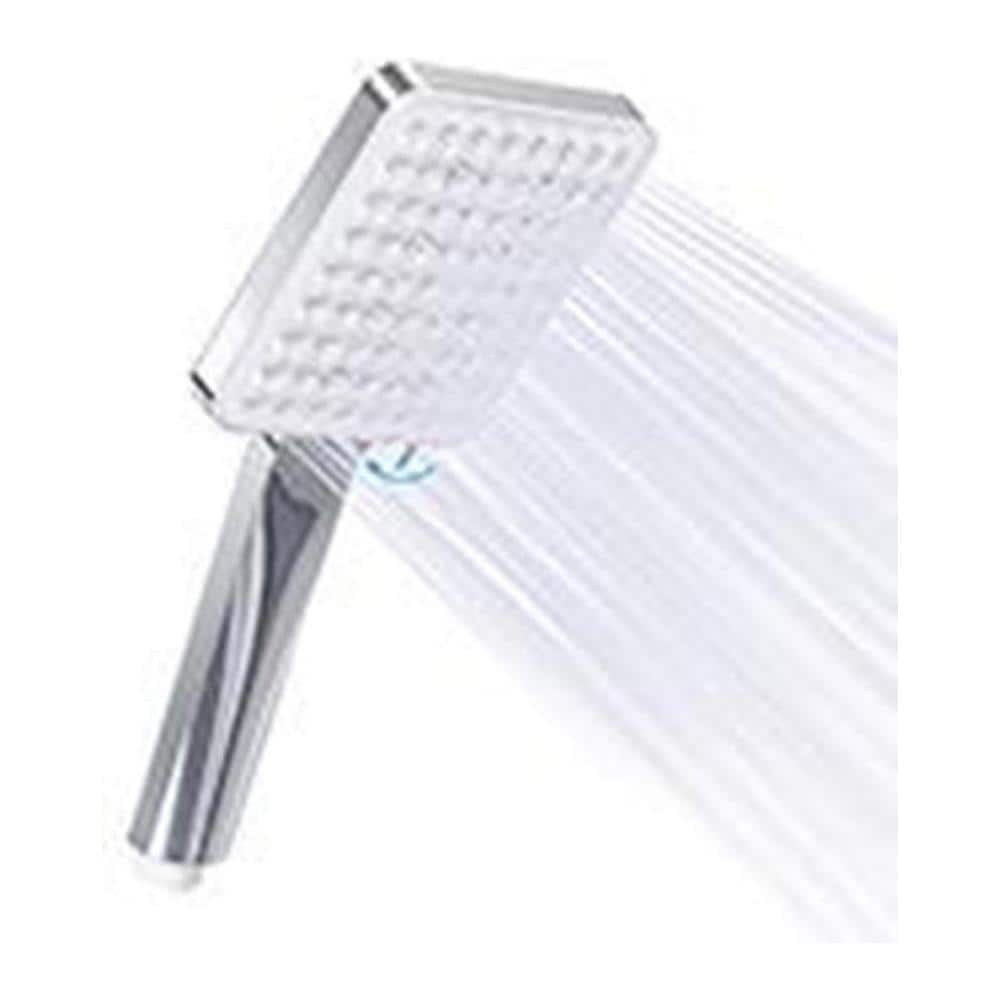 Soffione Doccia Krobec 130mm Con 3 Modalità - Cromato E Autopulente | Massaggio Spa A Casa