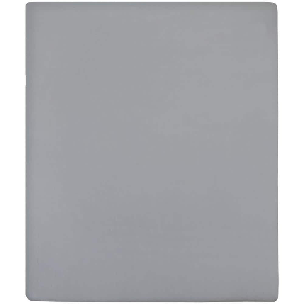 Lenzuola Con Angoli Jersey 2pz Grigio 140x200 Cm Cotone - Foto 2