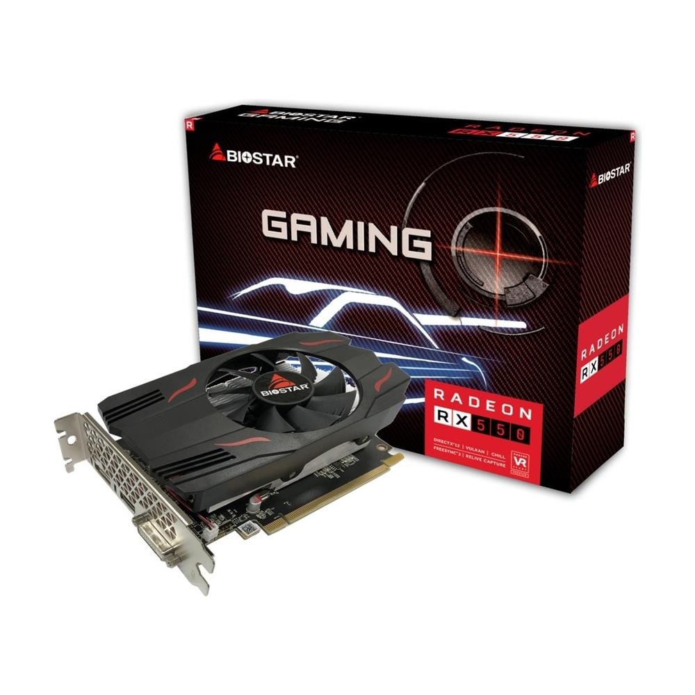 BIOSTAR - Radeon RX 550 2 GB GDDR5 Pci-E 1x DVI-D / 1x HDMI / 1x ...