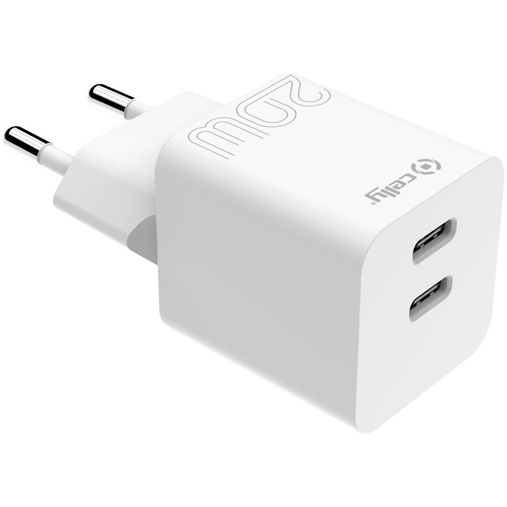TRAVEL CHARGER 2USB-C 20W WHITE - Foto 1