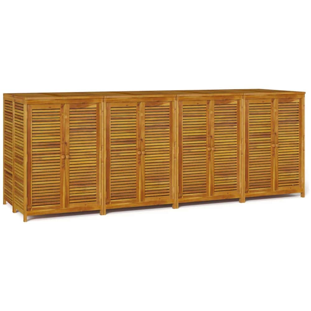 Contenitore Da Giardino 280x87x104 Cm Legno Massello Di Acacia - Foto 2