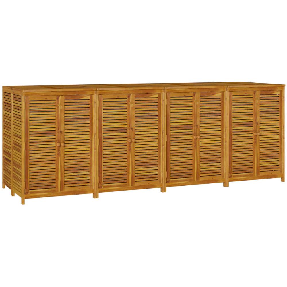 Contenitore Da Giardino 280x87x104 Cm Legno Massello Di Acacia - Foto 3