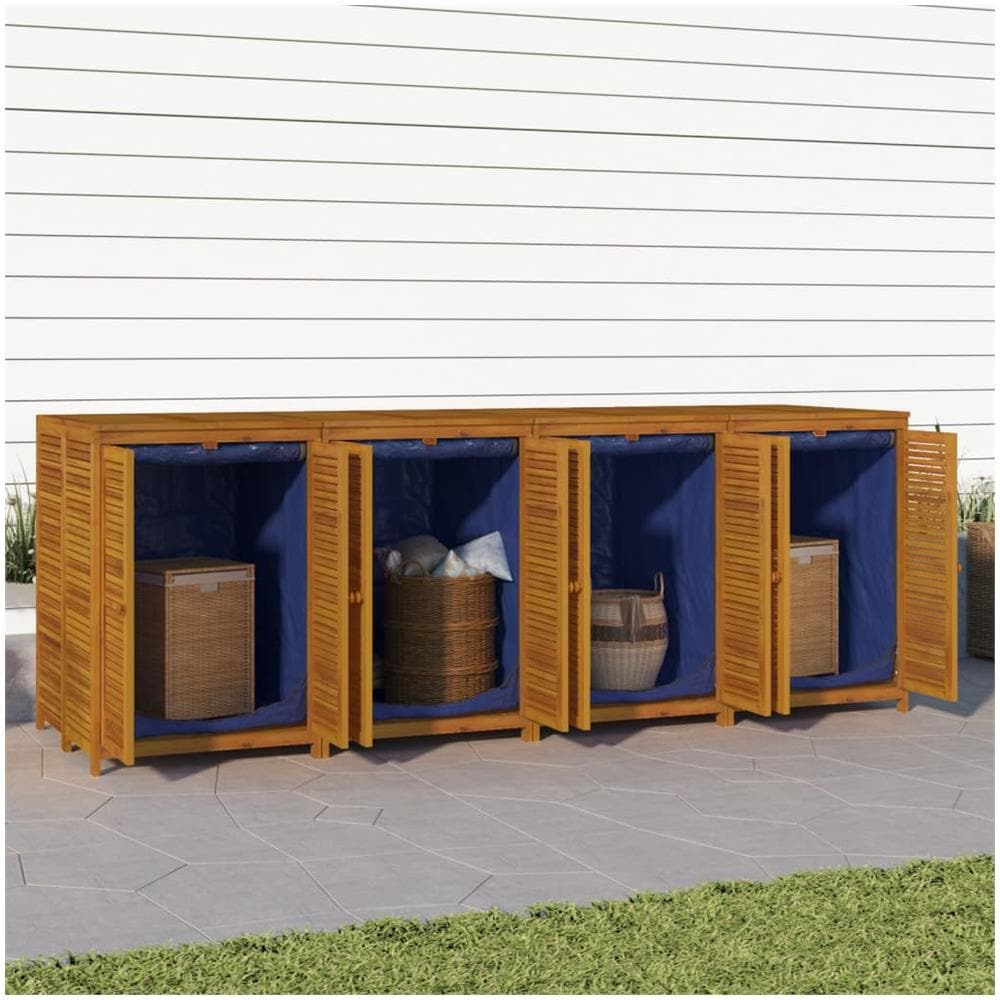 Contenitore Da Giardino 280x87x104 Cm Legno Massello Di Acacia - Foto 1