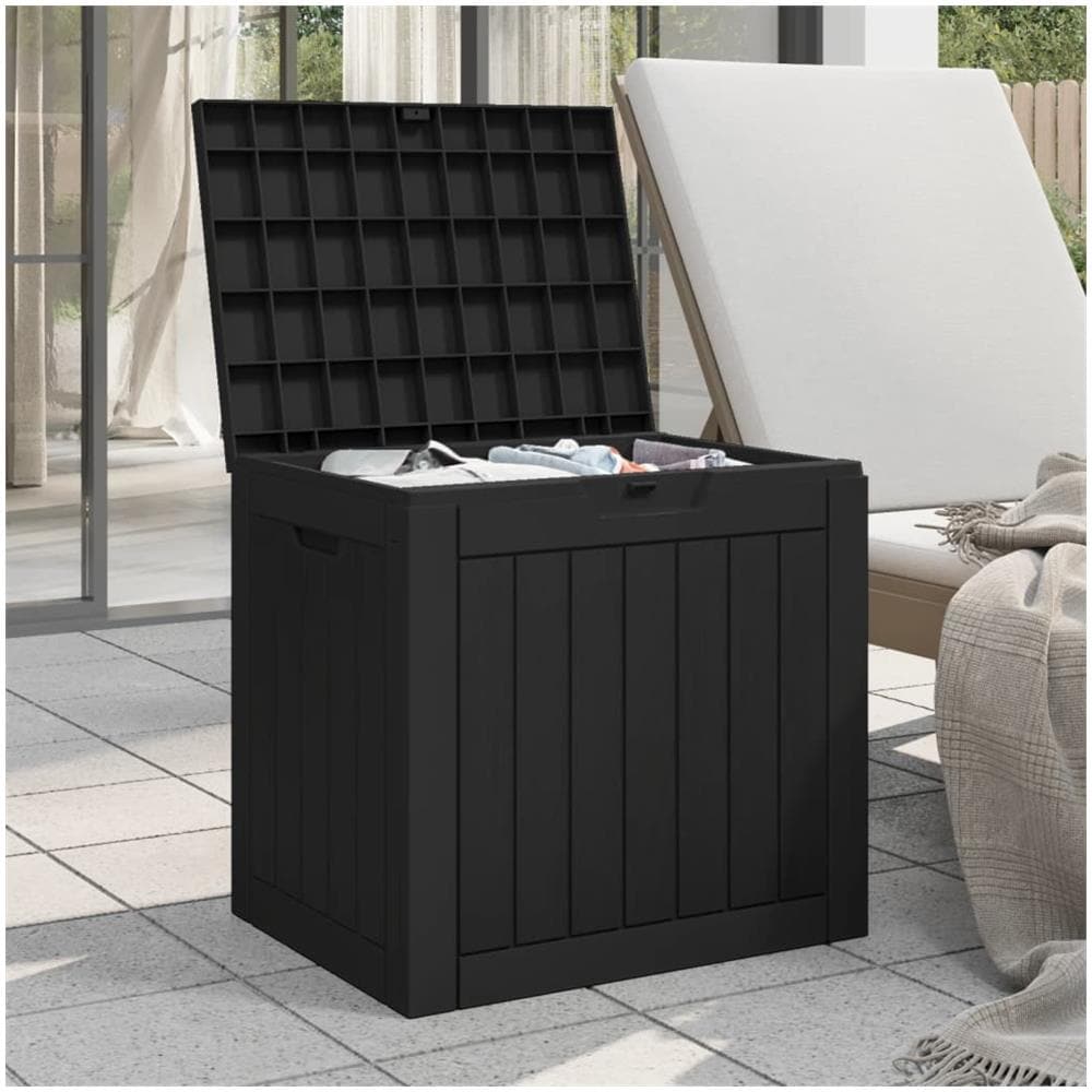 Contenitore Giardino Nero 55,5x43x53 cm Polipropilene - Foto 3