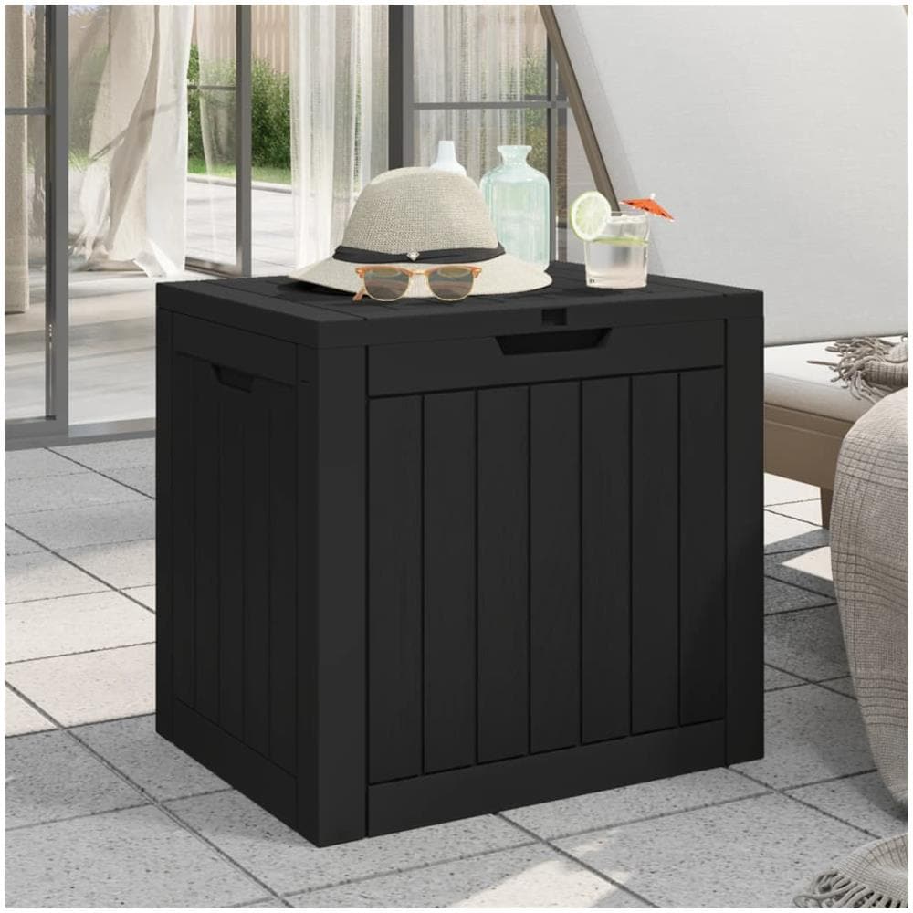 Contenitore Giardino Nero 55,5x43x53 cm Polipropilene - Foto 1
