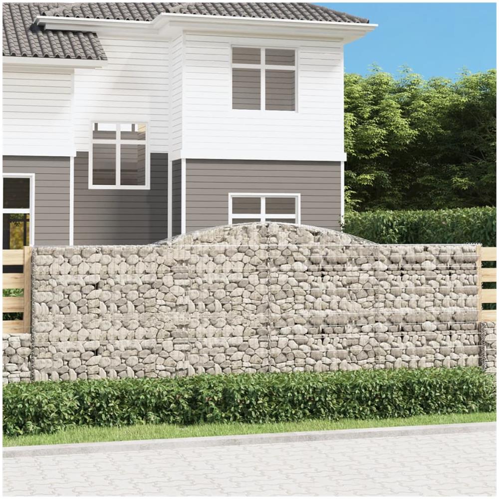 Cesto Gabbione Ad Arco 400x30x140/160 Cm Ferro Zincato - Foto 1