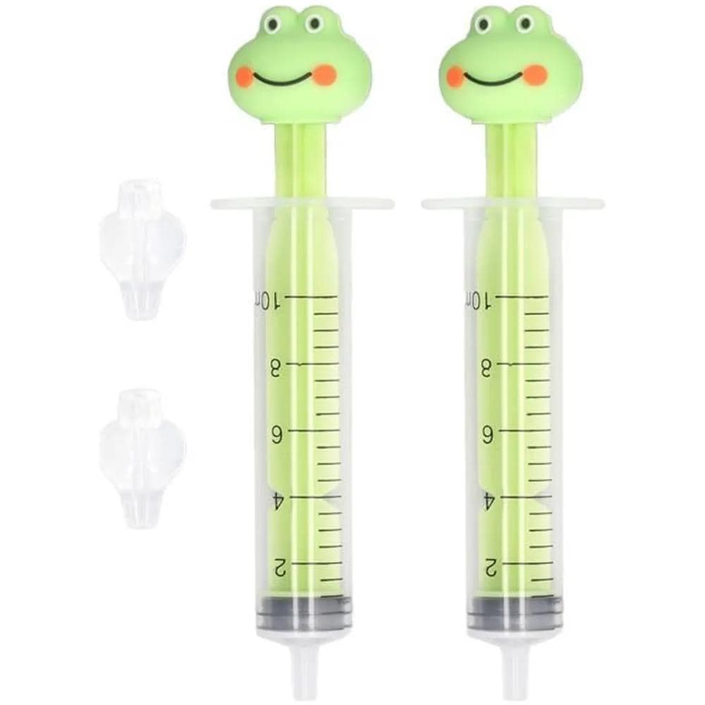 2 Siringhe Per Lavaggi Nasali Bambini - Ranocchia, Verde - Foto 1