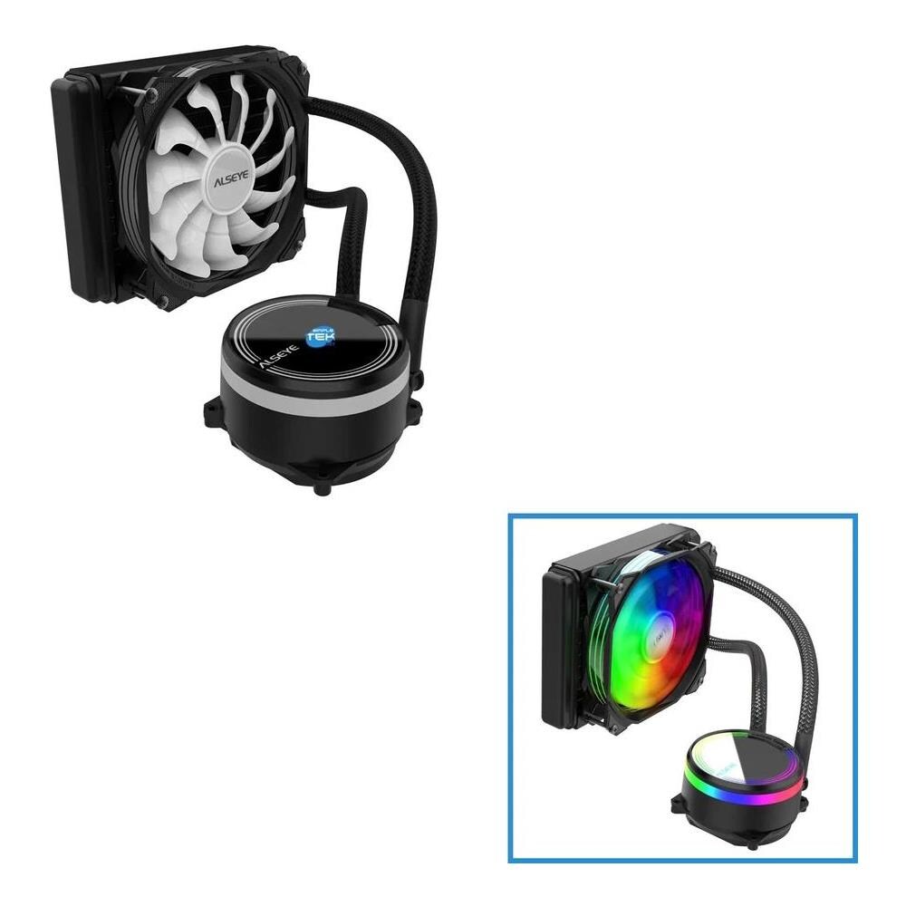 Dissipatore CPU a Liquido Max 120 per Socket 775/115x / 1366/2011/2066/1200 e Socket FM1/AM2/AM2+ /AM3/AM4 - Foto 2