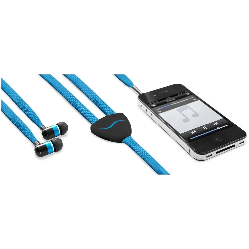 Auricolare Hi-String con cavo in tessuto - Blu - Foto 2