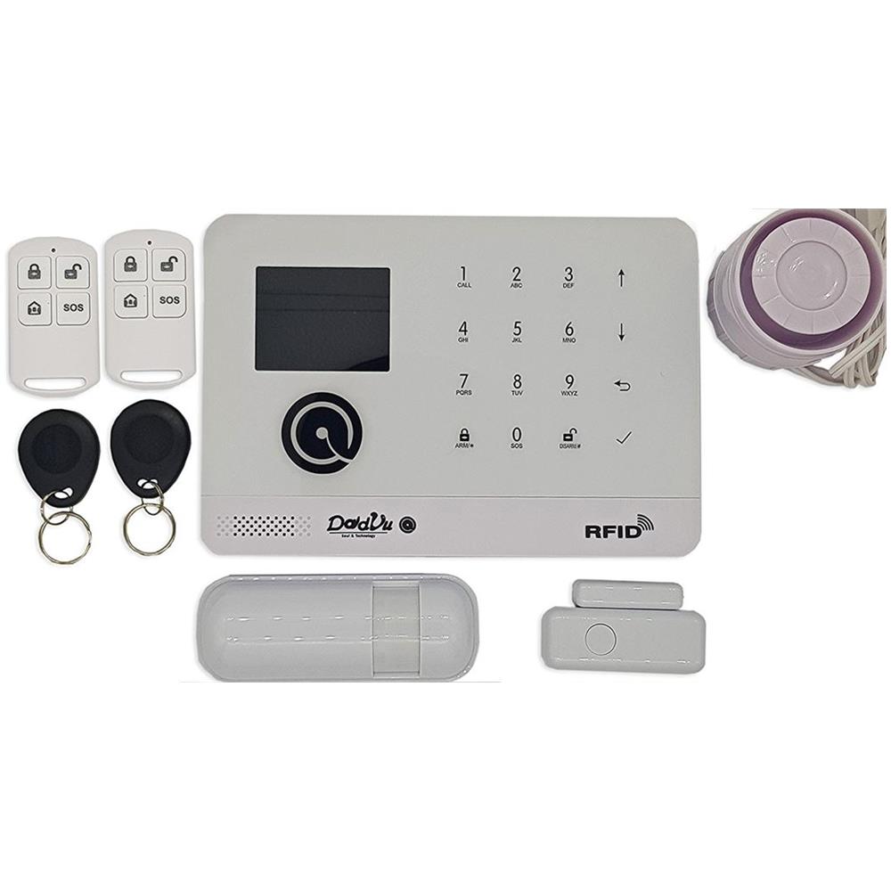 Kit Sistema Allarme Casa, Wireless Senza Fili, Wifi 2.4 Ghz, Combinatore Telefonico Gsm, 100 Zone Di Allarme, Multilingua, App Gratuita, Sicurezza Per La Casa, Ufficio, Negozio - Foto 6